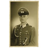 Wehrmacht Oberfeldwebel from 2nd MG Btl in dress uniform with sword